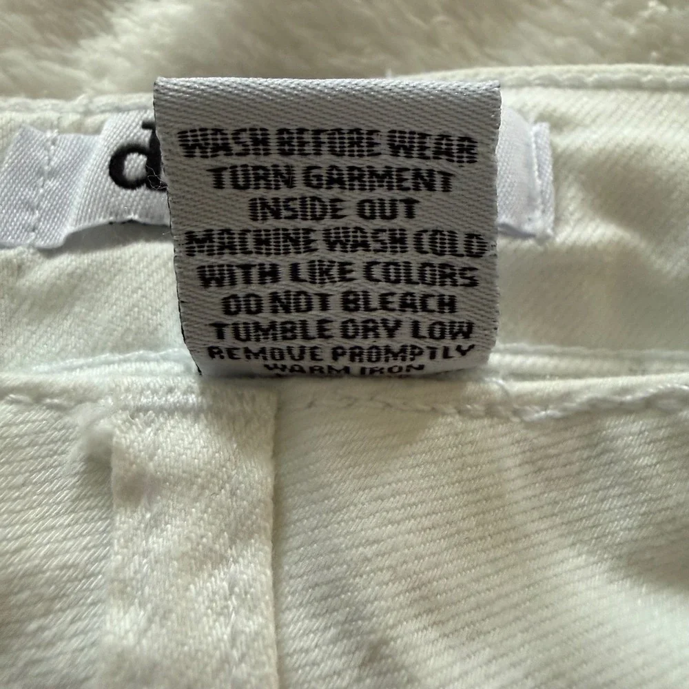 d.jeans White Button Front High Waist Pencil Skirt Modern Fit‎ Size 12 NWT